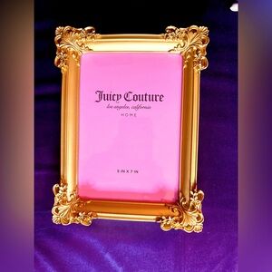 Juicy Couture Bright Gold Decorative Juicy Couture Frame, New Condition, NWOT